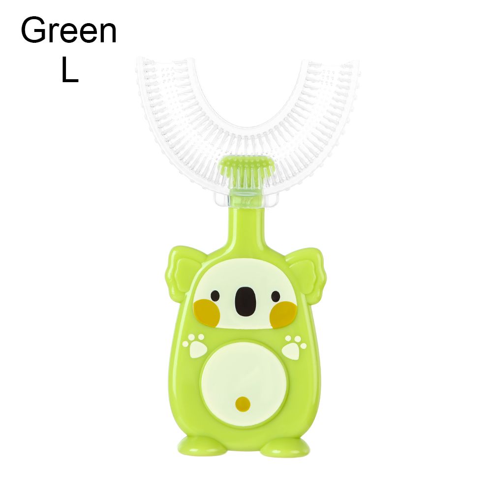 2-12years Schoonmaken Tool Tand Schoonmaken Koala Kinderen Tanden Borstel Oral Care Kinderen Tandenborstel Accessoires: green-L