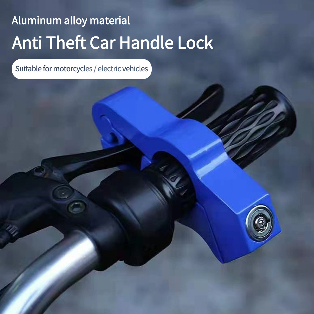 Motorremhendelsloten Stuurslot Helm Anti-diefstal motorslot Elektrisch voertuig Crossmotoren Legering stuurslot