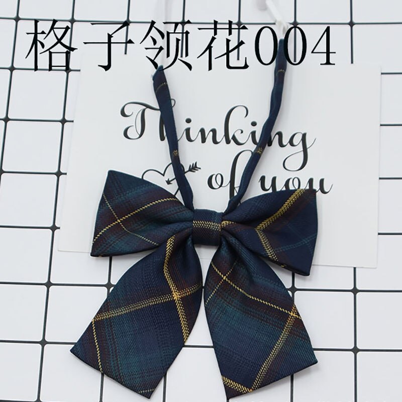 Women&#39;s Plaid Bow Tie Uniform School Uniform College Wind Casual Bow Tie Sailor Suit Bow Tie Adult Plaid Bow Tie Girl Bow Tie: 004