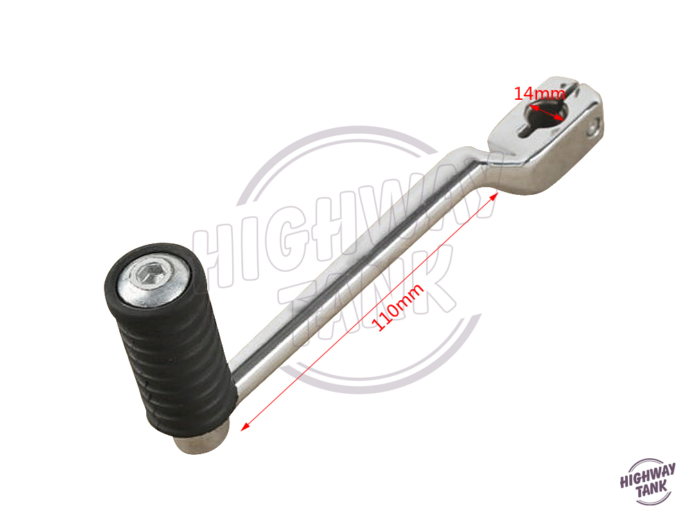 Cromo punta del pie izquierdo de la motocicleta palanca de cambio Moto palanca Peg talón Pedal para Harley gira 1998-triciclos FL Softails 1986-