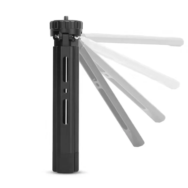Fotografia Mini metalowy statyw podstawka biurowa statyw ze stopu aluminium ze śrubą 1/4 cala do projektora kamery DSLR ILDC