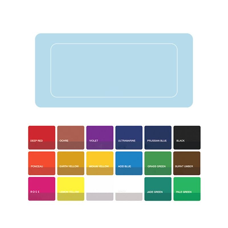 18/24 farver gouache maling sæt med palet 30ml akvarel til kunstnerstuderende giftfri: -en