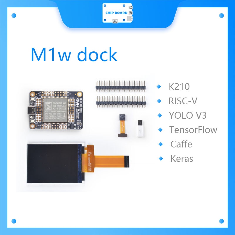 Sipeed  m1 m1w dock  k210 dev. board 1st rv64 ai board til edge computing