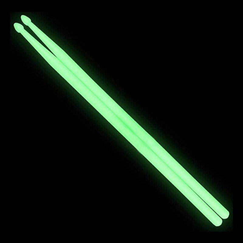 5A Drumsticks Fluorescerende Licht Drumstokken Nylon Drum Sticks Voor Night Optredens Toneelvoorstellingen