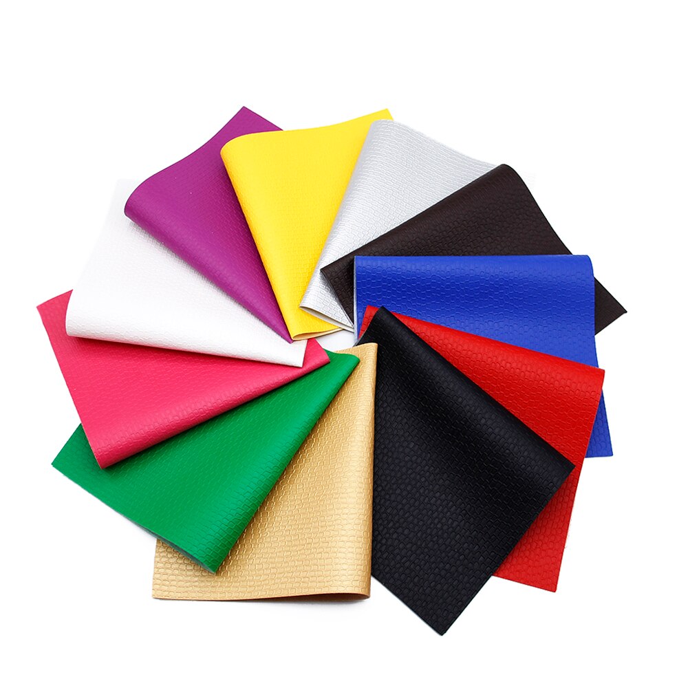 David Accessoires 8 Stks/set 20*33Cm Bump Faux Synthetisch Leer Stof Diy Telefoon Geval Boog Tas Materiaal, 1Yc10874: 1082084001