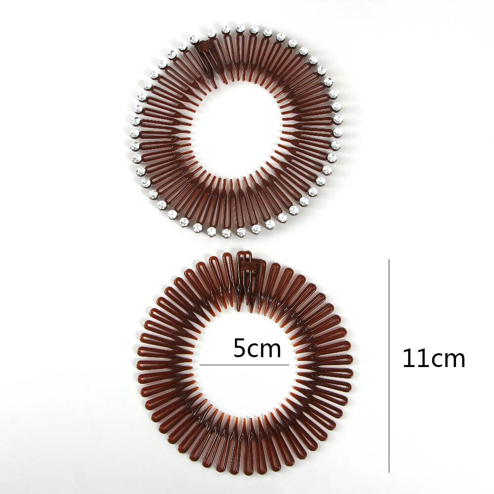 Peines de pelo perezosos de plátano, banda elástica para el pelo, peine elástico, diadema de dientes, 1 ud.