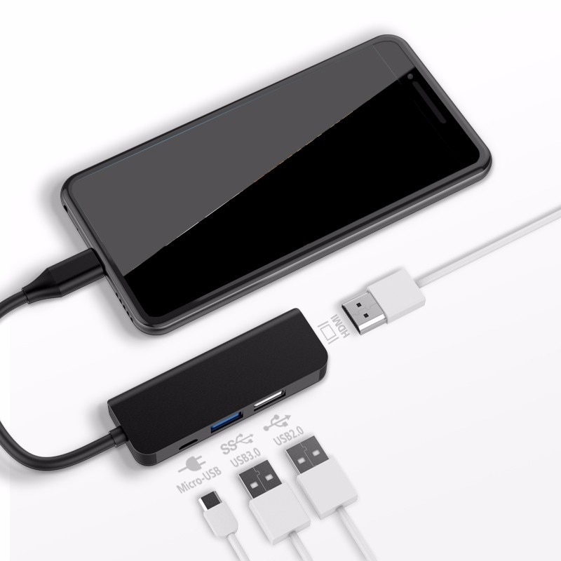 Onvian usb c hub  to 4k hdmi hub usb 3.0 usb 2.0 adapter type c usb hub 3.1 splitter port til macbook pro huawei xiaomi samsung