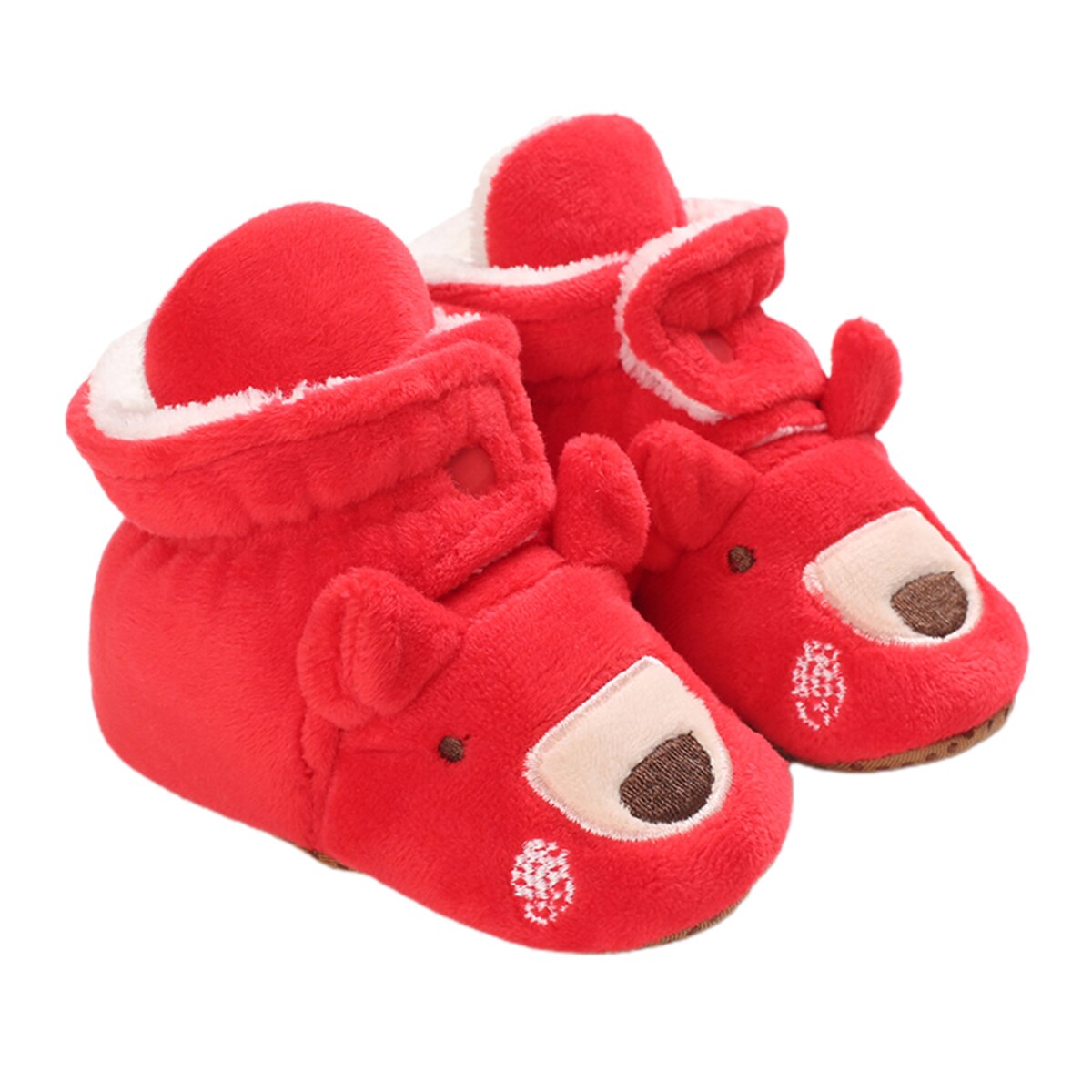 Schattige baby cartoon dieren laarsjes zachte zool pluche pantoffels peuter eerste loopjes met antislip houden warm comfortabele onderkant
