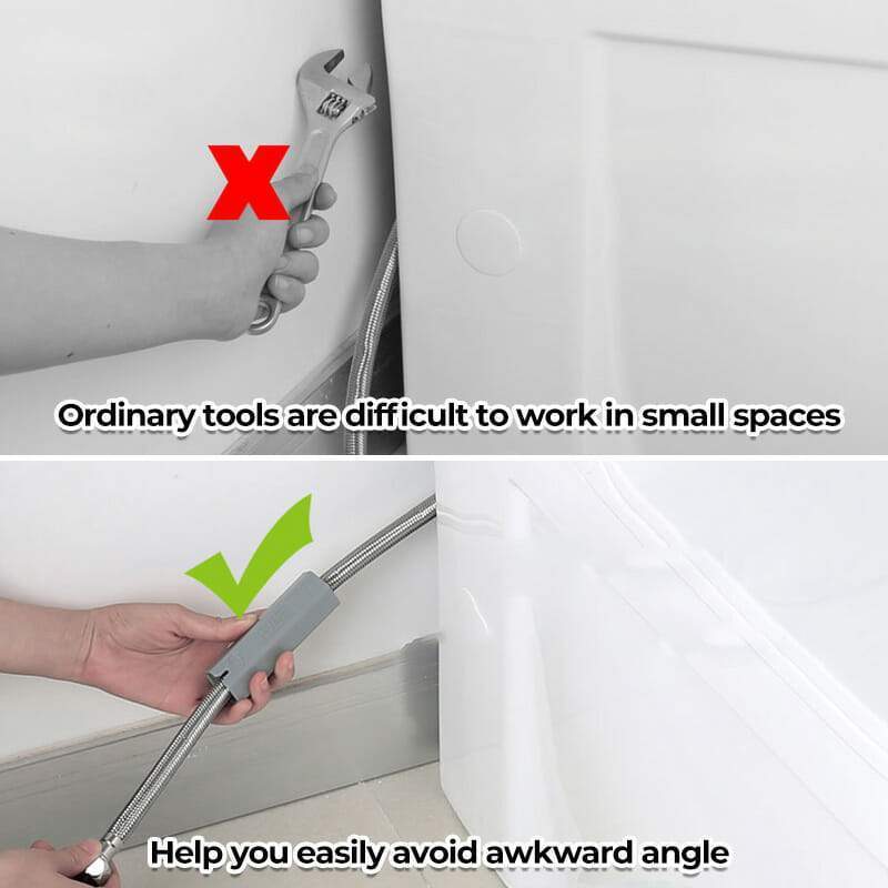 Multi-purpose Disassembly Tool Tube Pipe Wrench Sink Spanner Bathroom Toilet Repair For Tight Spaces and Awkward Angles