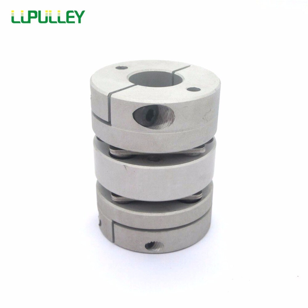 LUPULLEY 1PC Dia. 44mm Disk Coupling Motor Disc Double Diaphragm Flexible Coupling 11/12/14/15/16/19mm Bore Aluminum Alloys