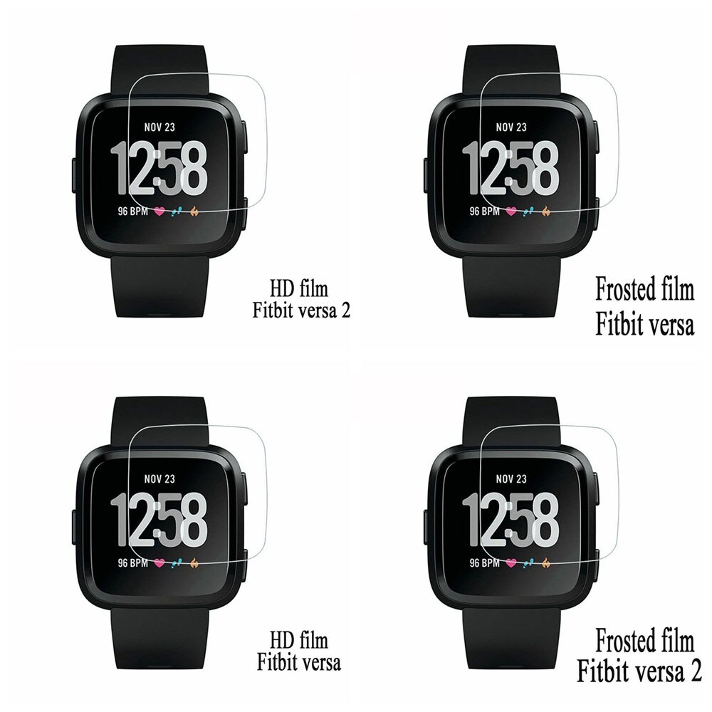 Smart watch protector film til fit bit versa/fit bit versa 2 hærdet glas tpu screen protector film guard tilbehør