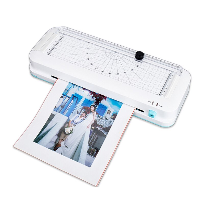 Máquina de laminación fotográfica OL188, aplicador de mantillo A4 de 230V/80W, máquina laminadora automática, máquina perforadora, corte