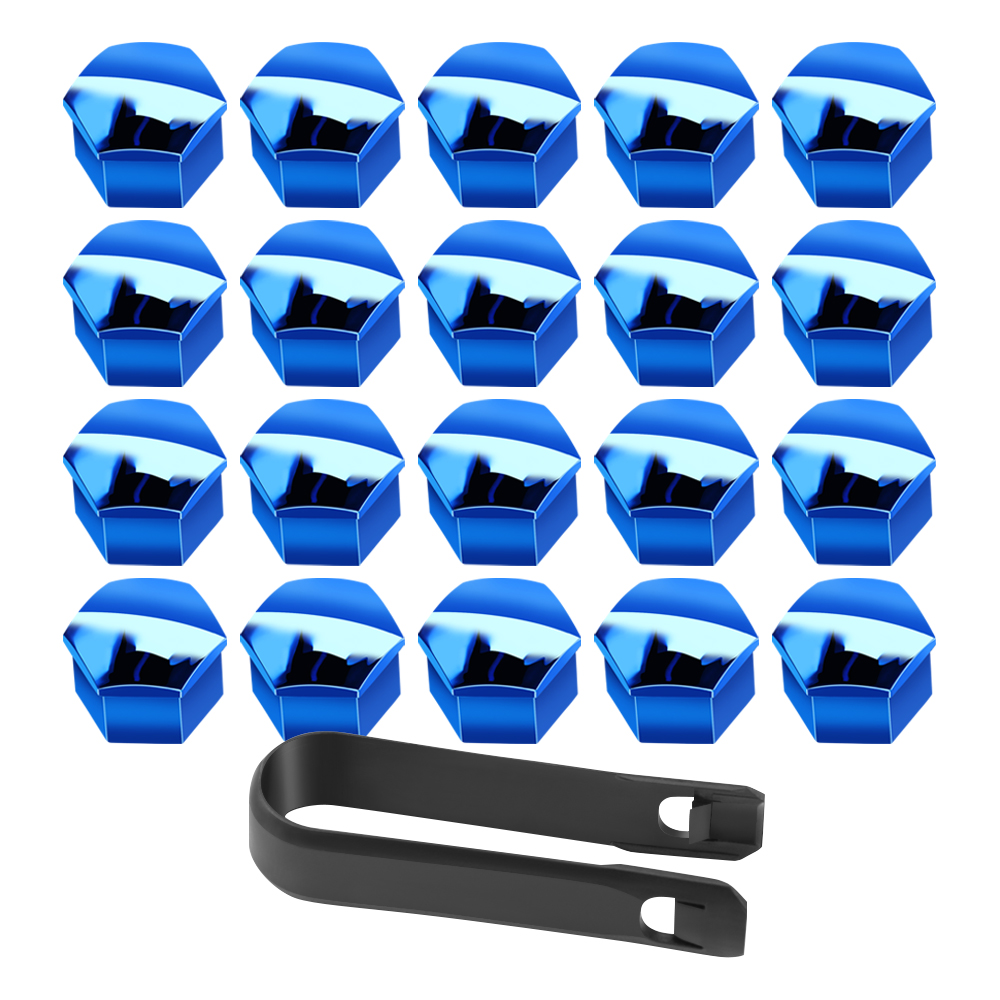 17mm Car Wheel Nut Caps Protection Covers For Mini Cooper R56 R57 R58 R50 R53 F55 F56 Jaguar: Blue