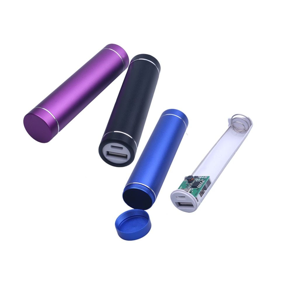 5v 1a metall powerbank batteri oppbevaringsveske usb suite 18650 batteri eksternt gjør-det-selv-sett boks til smarttelefon
