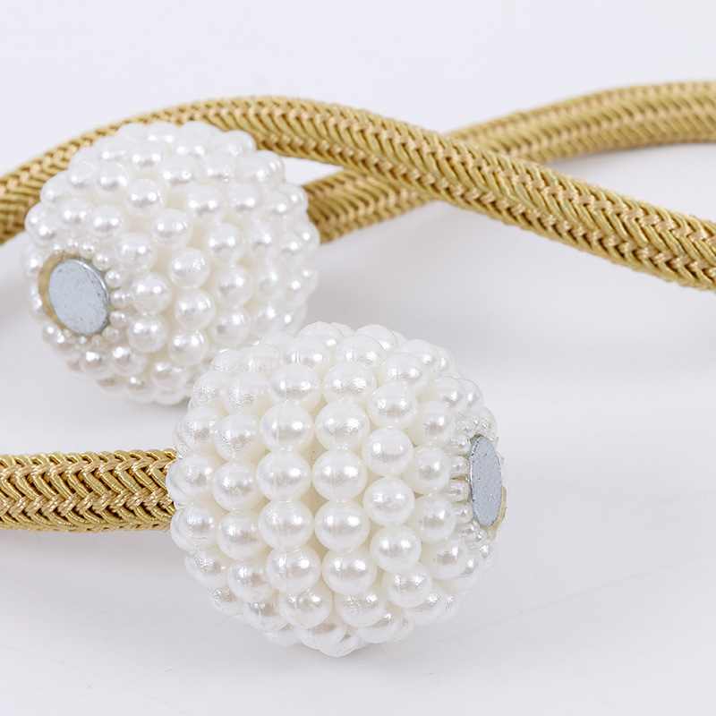 Ganchos magnéticos de perlas para cortina, soportes de cortinas, ganchos de hebilla, hebilla de bola para colgar, accesorios para cortina, decoración del hogar, 1 ud.