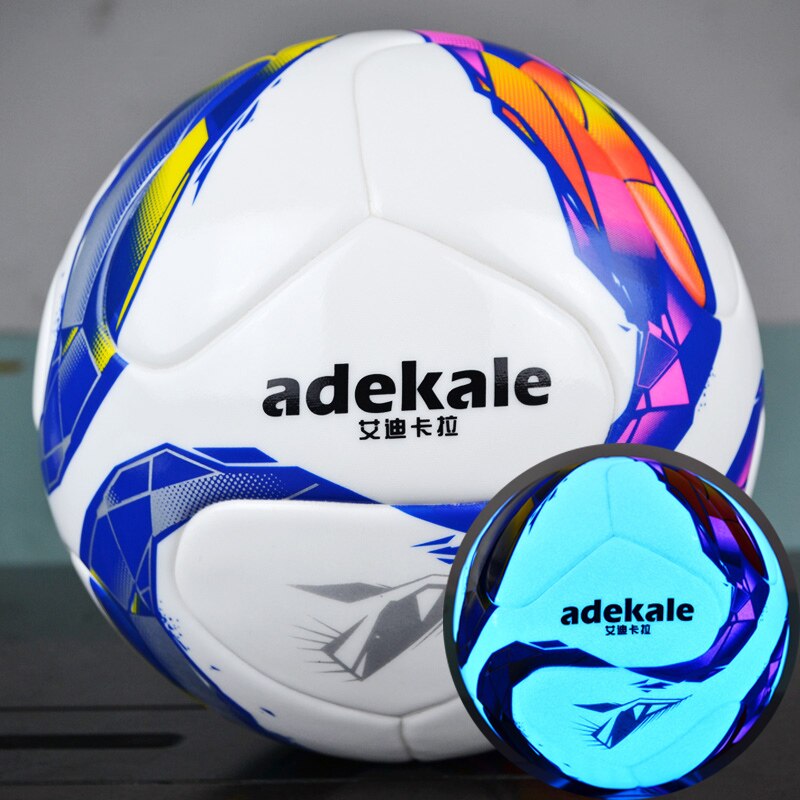 Glow In Dark Soccer Ball Seamless Wear Resistant Durable Training Ball Adults Kids Night Match Glowing Soccer Balls Size 5 4