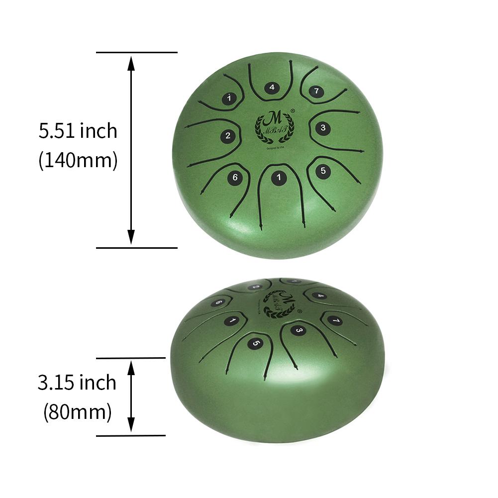 MMBAT / Mebite 5.5 Inch Mini Steel Tongue Drum Handpan Brahma Drum Ethereal Drum Musical Equipment