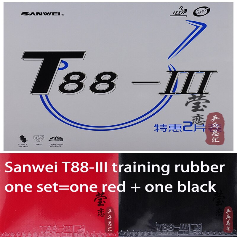 Original Sanwei T88 taiji table tennis rubber training rubber for table tennis racket game: T88-3