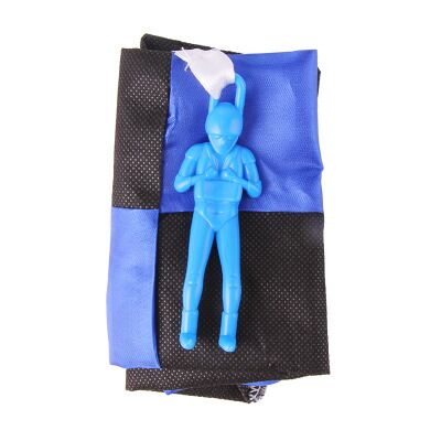 Hand Throwing Mini Soldier Parachute Funny Toy Kid Outdoor Game Educational Toy Fly Parachute Sport for Children Toy: blue