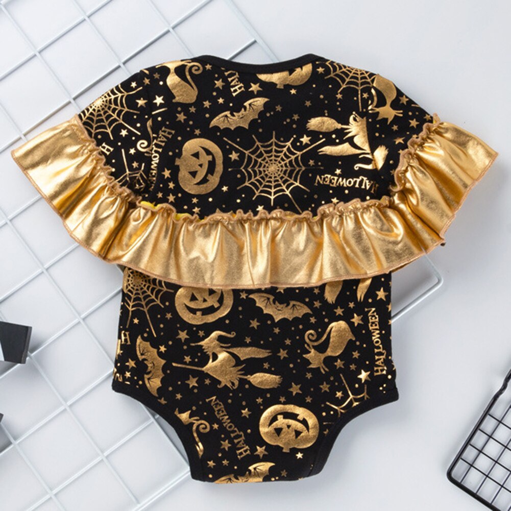 Traje de Halloween para niñas. Mono con cinta para cabello. Trajes de chica tienda de manga larga. Dibujos de Halloween calavera.