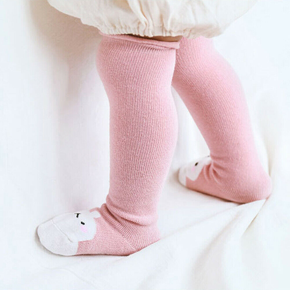 Cartoon Dier Baby Kousen Sokken Leuke Katoenen Kniehoge Sokken Anti-Slip Peuter Kleine Baby Lange Been Warmer Kids kousen