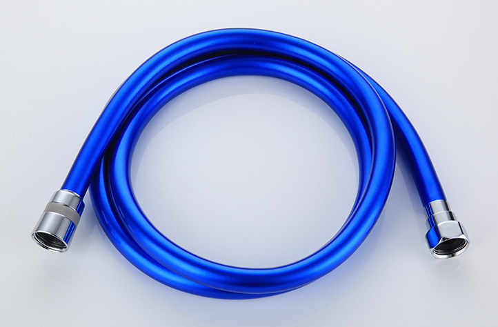 Manguera de ducha de 1,5 m, plomería, alta presión, PVC, Flexible, de mano, antibobinado, GI/2, manguera Universal para accesorios de baño, 1 ud.: Azul