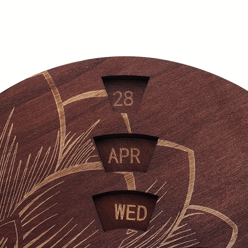 Calendar Wooden Everlasting Perpetual Wall Hanging Crafts Perpetual Calendar DIY Crafts Decoration