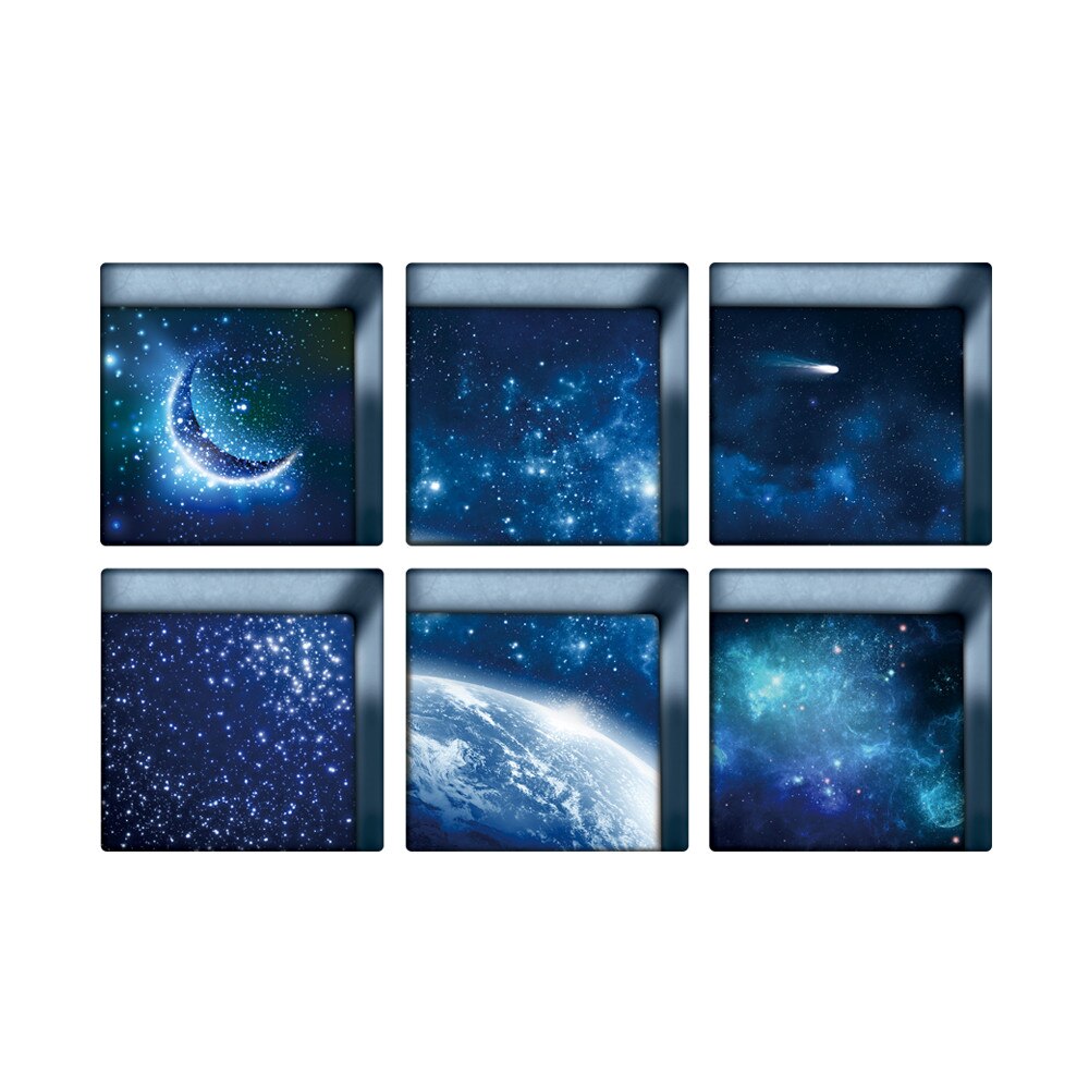 Funny 6pcs 3D bathtub stickers Water Shadow Pattern 3D Anti Slip Waterproof Bathtub Sticker Tub Bathroom Decal PVC Mural: B