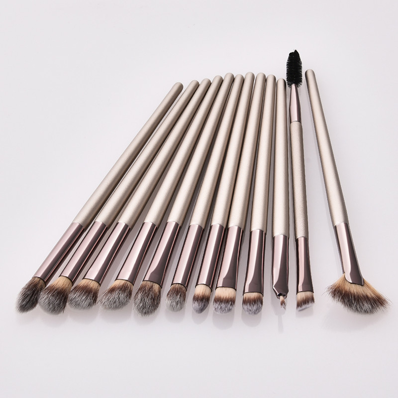 Makeup børster sæt skønhed 22 stk makeup børste pudder blush foundation concealer øjenskygge eyeliner øjenbryn champagne børste