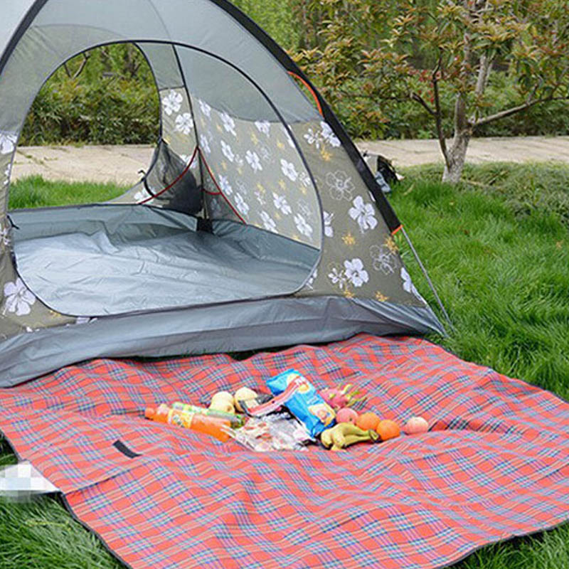 picknick decke,Camping Picknick matt tragbare Strand decke wasserdichte feuchtigkeit beständige karierte Decke Strand matt wandern reise faltbare Schlaf matt
