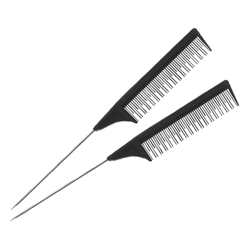 2x peine de cola de ratón para peinado de cabello Selección de tejido