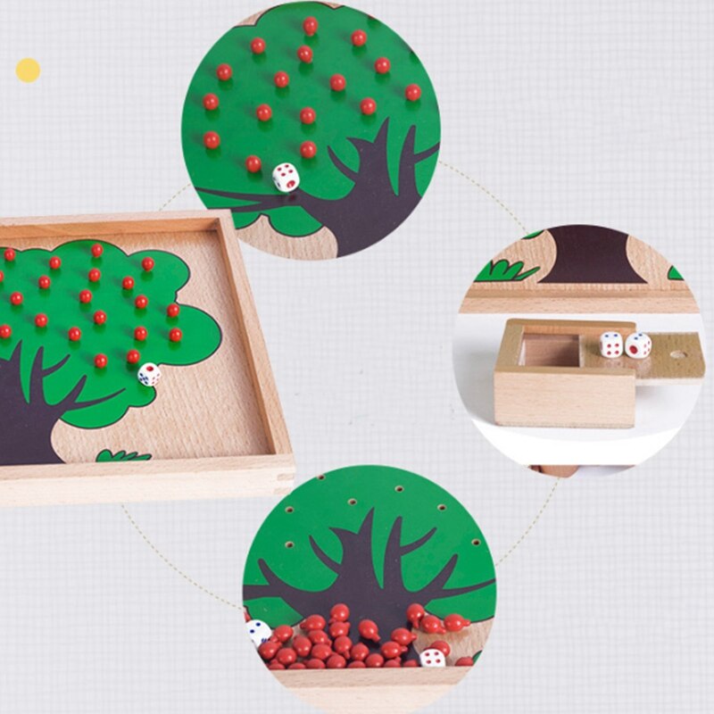 Fbil-child toys appelboom match digitale leerzame non-woven puzzel wiskunde speelgoed educatief speelgoed voor kleuters