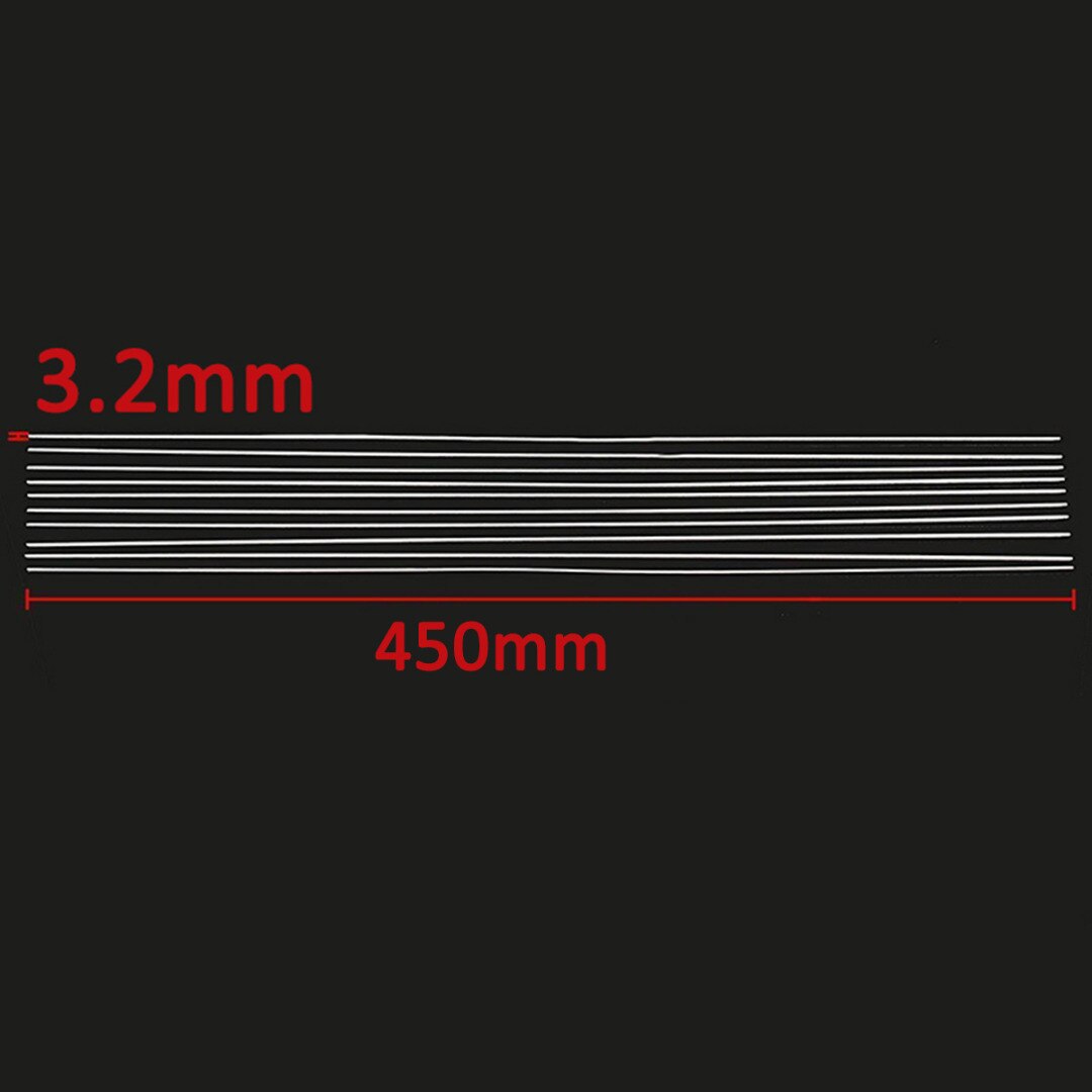 10pcs Aluminium Lage Temperatuur Tig Lassen Solderen Solderen Staven 3.2mm Diameter 450mm Lengte