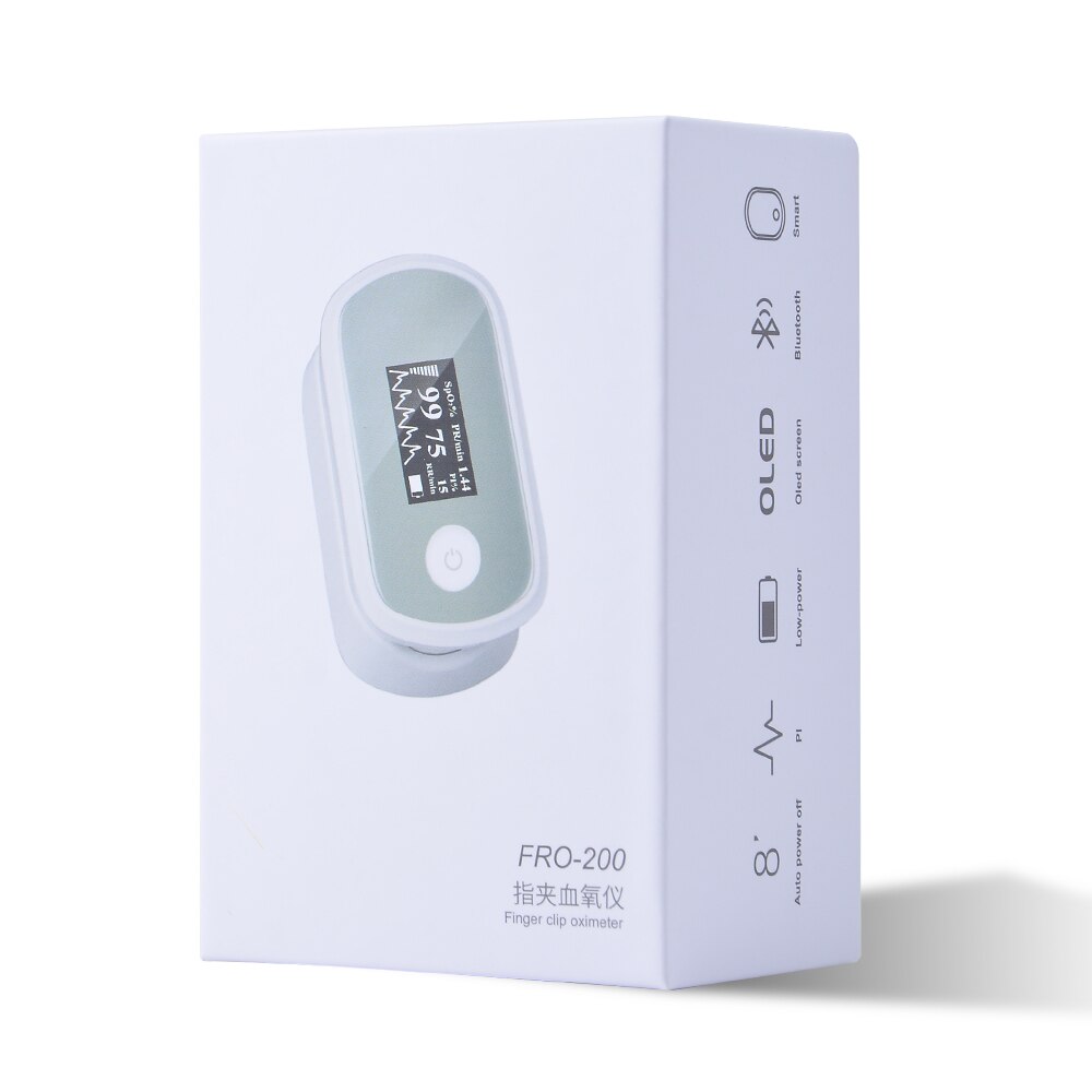 Bluetooth APP oxímetro de pulso de SPO2 PR PI RR Monitor pantalla OLED oxímetro de oximetro de dedo Spo2 PR PI soporte de monitor Android iOS