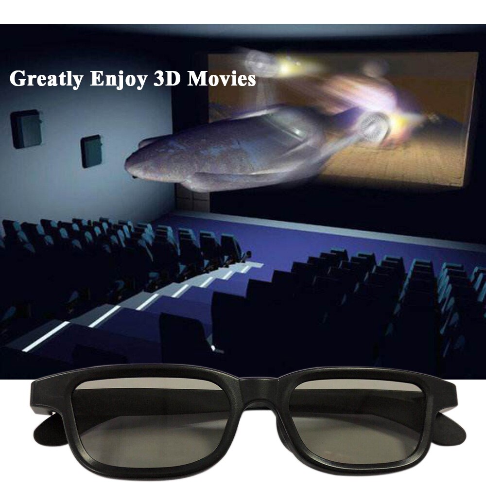 G90 Portable 3D Glasses Polarized Lenses for Cinema Lightweight Passive for Watching Movies