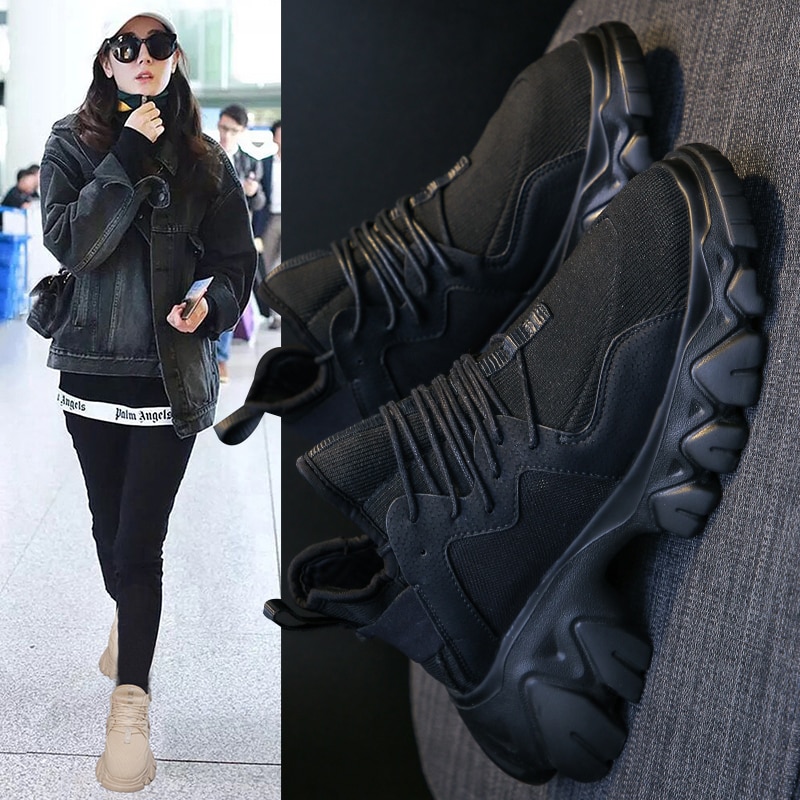 Dikke dad sneakers dames jogging sportschoenen voor dames vulkaniseren schoenen voor dames sportschoenen dames platform sneakers dames