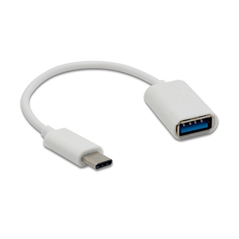 C Converter USB 3.1 Male To USB Female Cable USB-C Android OTG Adapter Type Type-c Mobile Phone OTG Data Line: White