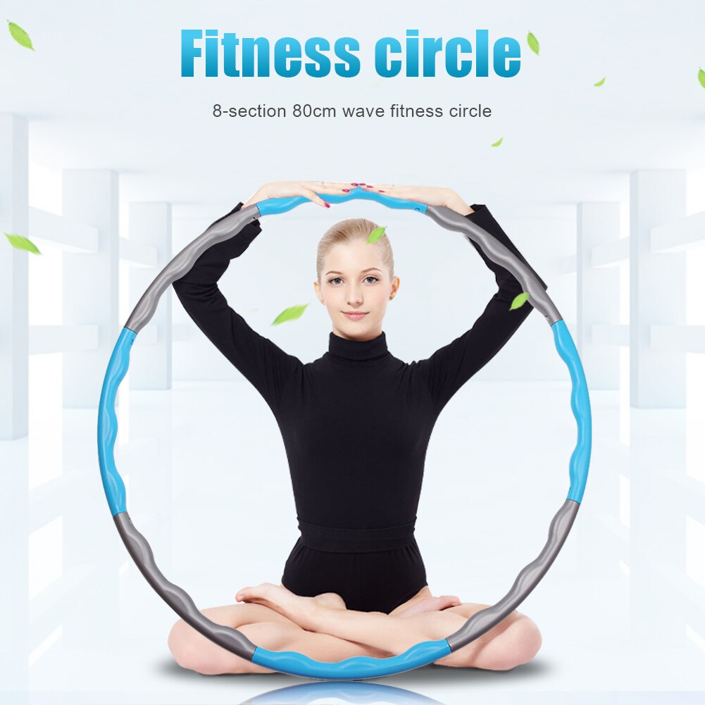 Fitness Hoop Verwijderbare Pe Hoepel Yoga Taille Oefening Afslanken Sport Hoepel Massage Loop Fitness Cirkel Indoor Gym