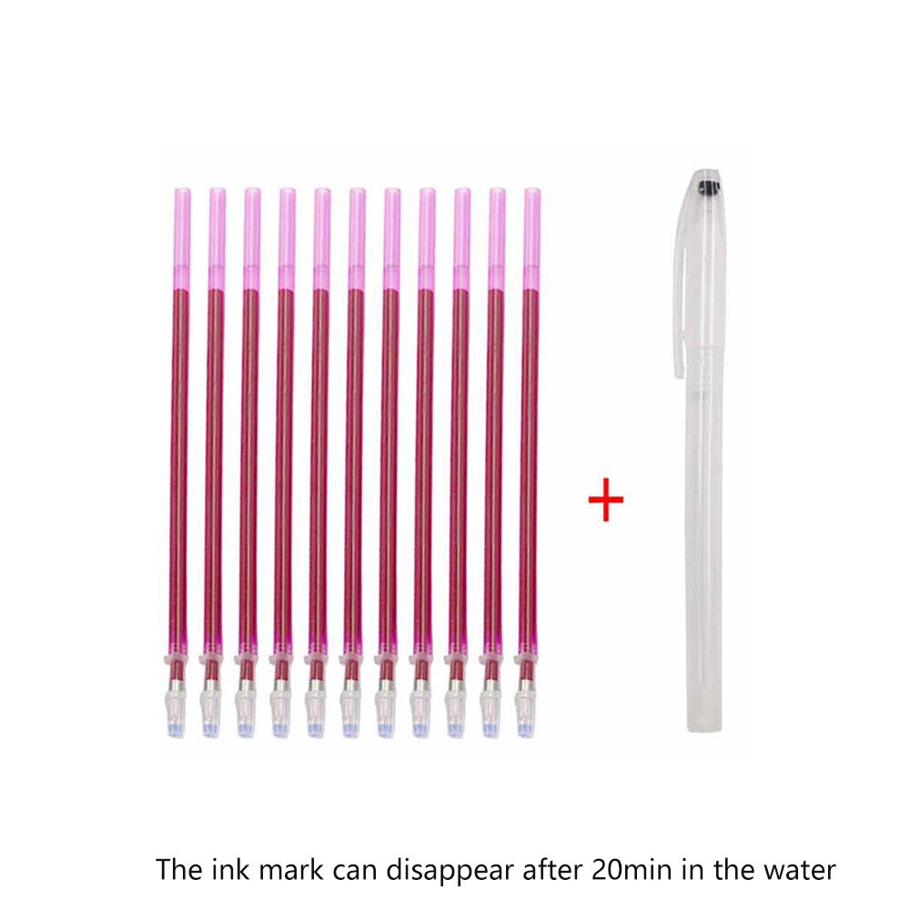 1Set Fabric Markers Pencils Fade Out for Drawing Lines Disappearing Marker Pens PP Multi Purpose DIY Craft Sewing Accessories: Rose Water vanish