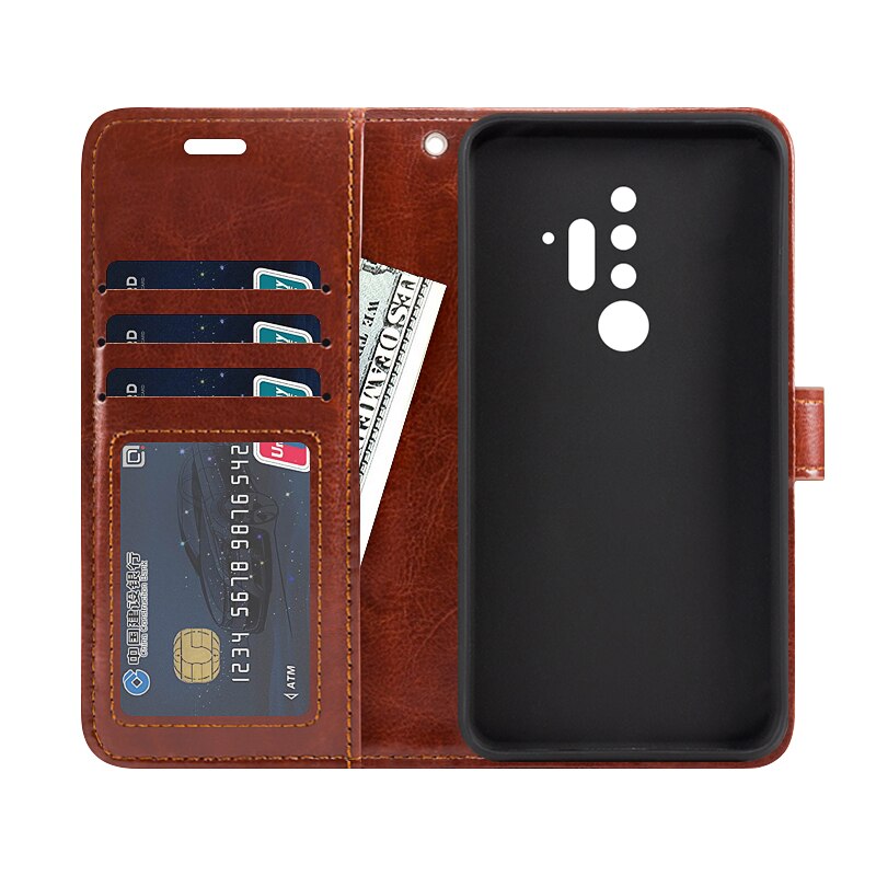 HualuBro Blackview BV6300 Pro Étui portefeuille en cuir avec porte HualuBro Blackview BV6300 Pro Étui portefeuille en cuir avec porte