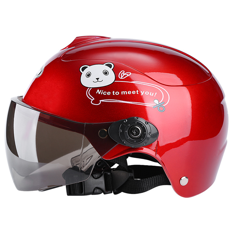 Casco de Motocross de verano para niños, casco de Moto cómodo, cascos de seguridad de dibujos animados para niños, traje para niños de 3 a 9 años