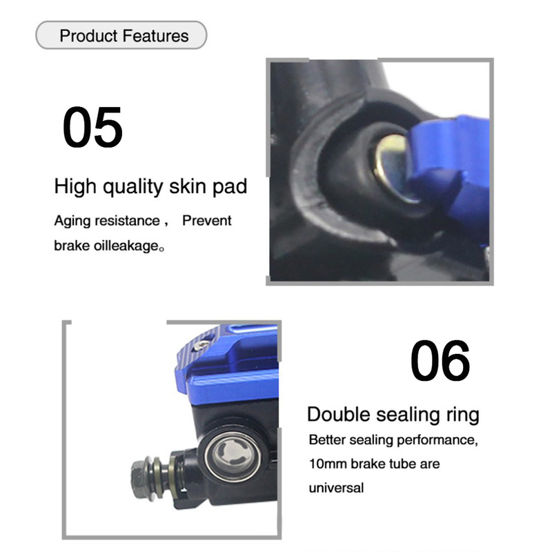 OKSTNO Motorcycle 7/8" Brake Clutch Slider Handle Bar Grip End Cap 2 Pcs (Blue