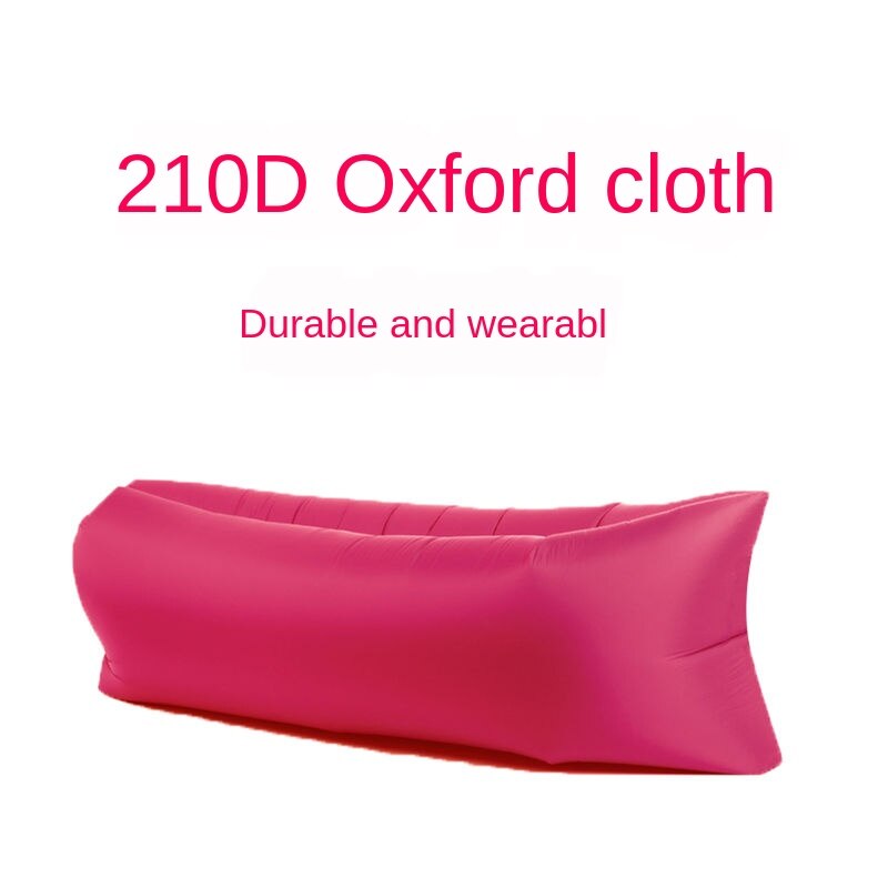 Outdoor inflatable bed Inflatable sofa Inflatable mattress Lazy sofa Portable sofa Beach lounger: Red