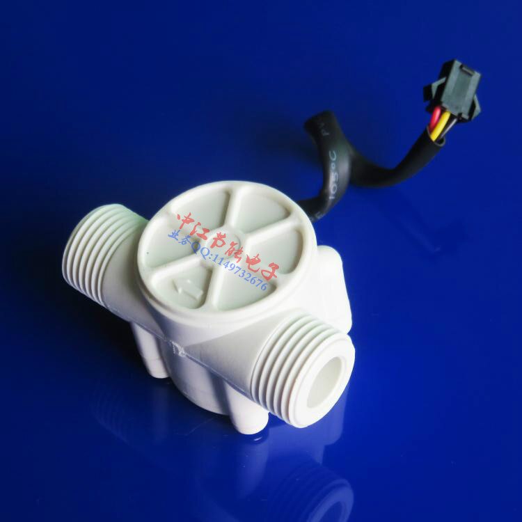 Water Flow Meter Sensor Counter Indicator Flowmeter fuel pool float switch Hall for water heaters G1/2 1-30L/min DN15