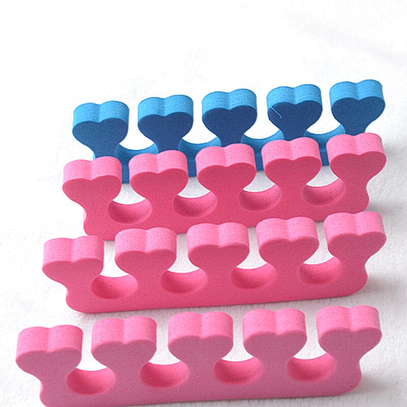100 pcs Soft Plastic Finger Toe Separator Tool Nail Art Pedicure Manicure