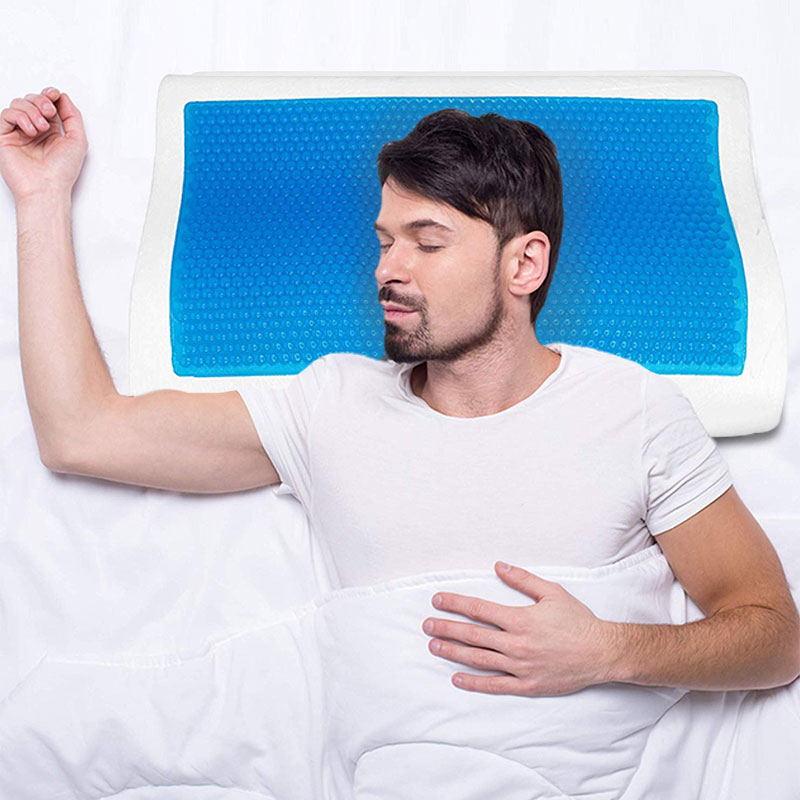 Memory Foam Gel Kussen Trage Rebound Zomer Ice-Cool Anti-Snurken Orthopedische Slapen Gezondheidszorg Nek Kussens Voor thuis Beddengoed