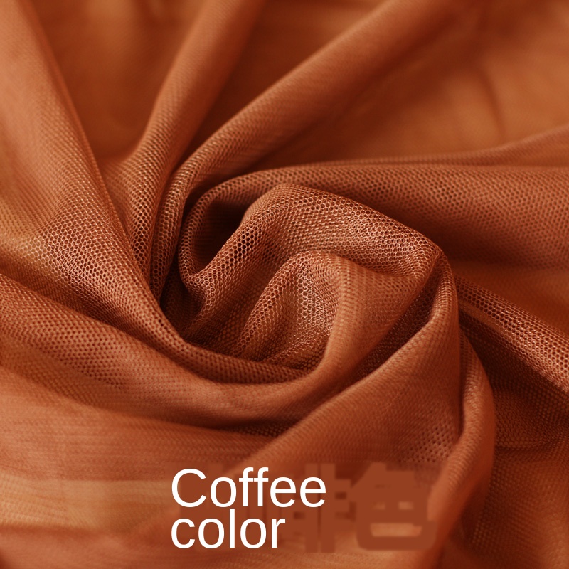 Verschlüsselung Weiche Blick Tuch Moskito Netze Kleid Material Sommer Kleidung Gittergewebe Spitze Stoff: Braun