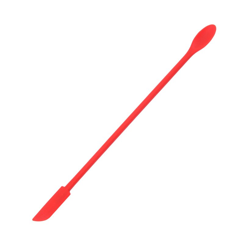Spatule à confiture allongée en Silicone, grattoir à Double tête, bouteille cosmétique, spatule à Sauce aux fruits, accessoires d&#39;ustensiles de cuisine: Red M
