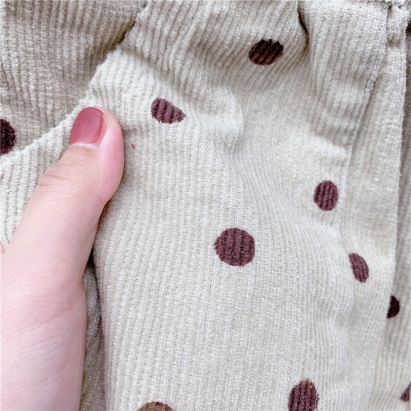 Mode Kinderen Jongens Meisjes Corduroy Broek Herfst Kinderen Dot Broek Kinderen Casual Broek Peuter Katoenen Kleding 1-6Y