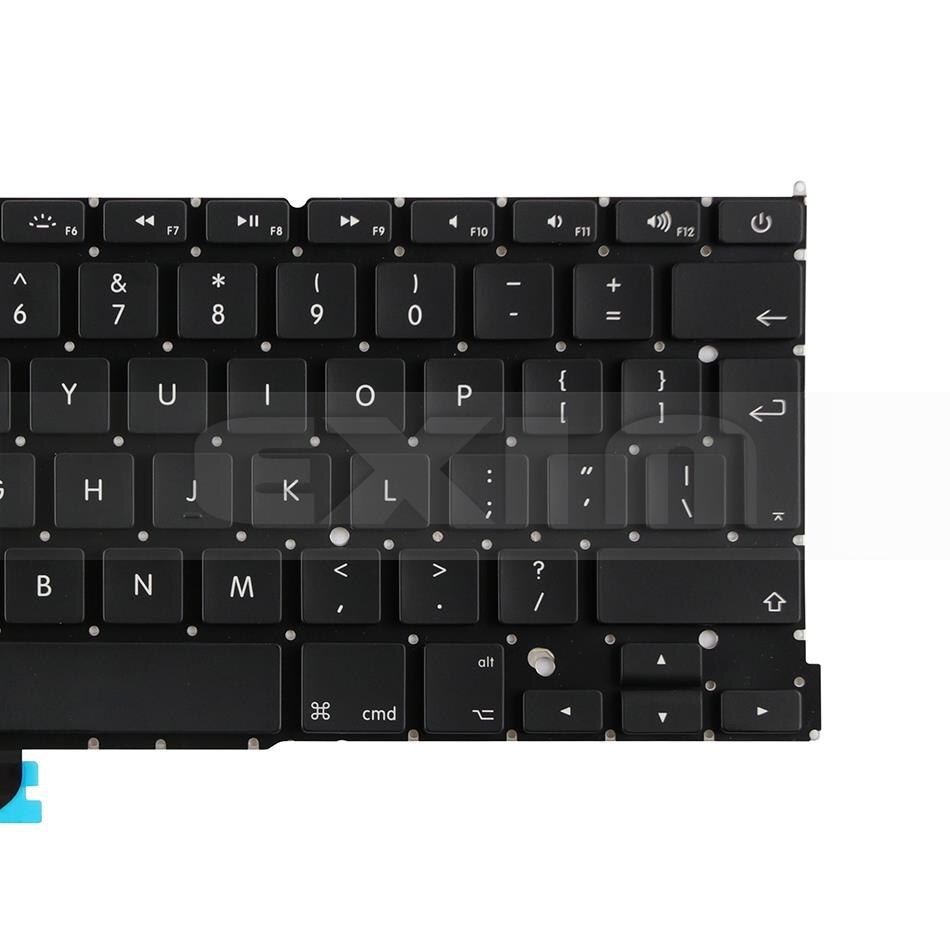 for Macbook Pro Retina 13" A1502 UK English Keyboard with Backlight Year ME864 ME866 MGX72 MGX92 MF839 MF841